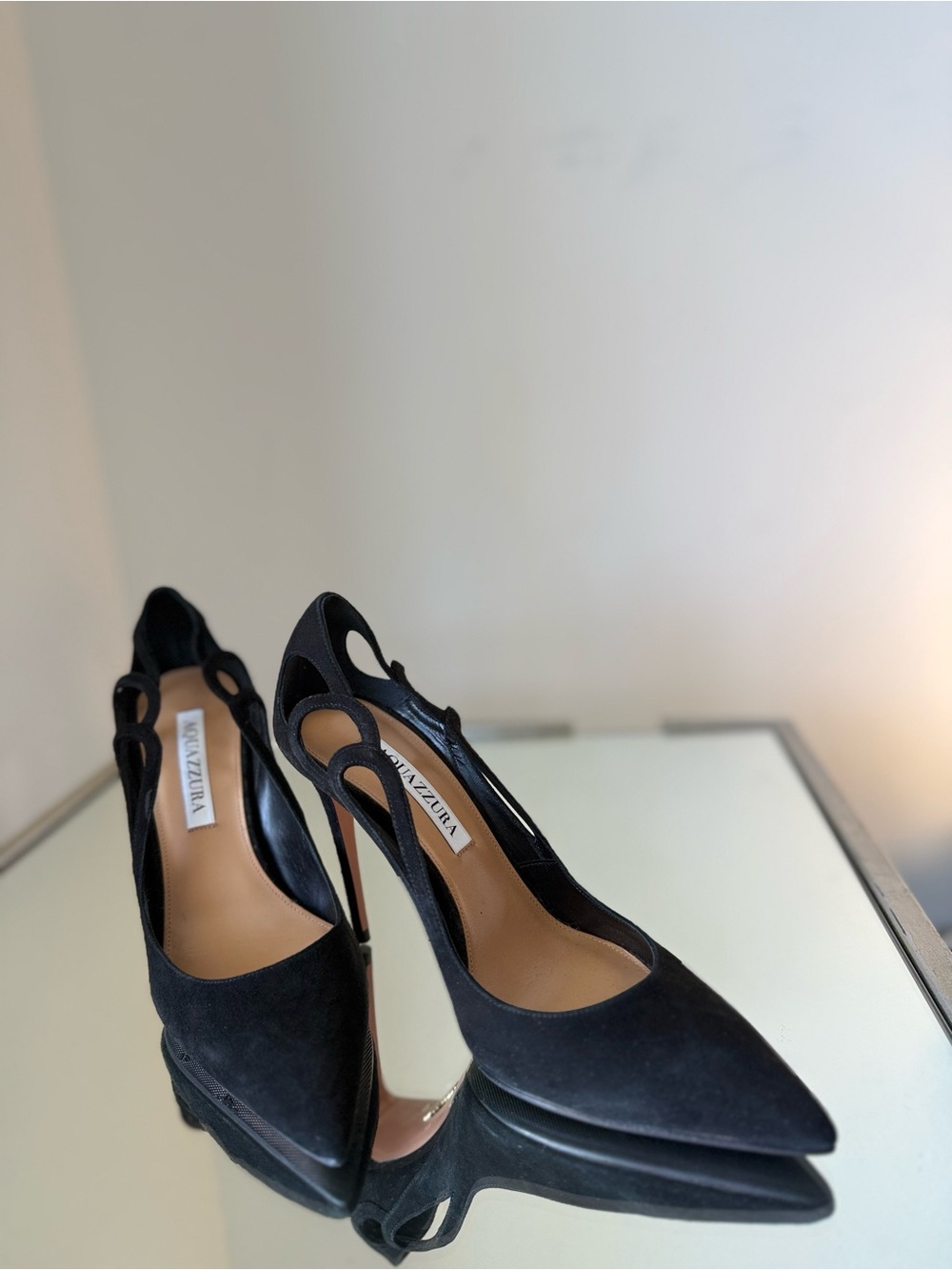 New AQUAZZURA Fenix 105 cutout pumps $825 37 - Picture 5 of 10